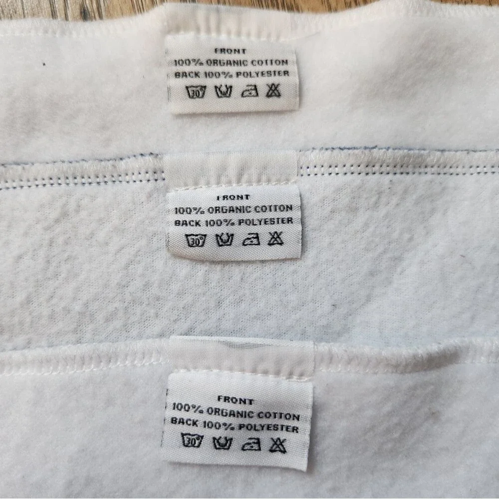 Bazzle Baby Organic Cotton Bandana Bibs Set of 3 Snap Closure